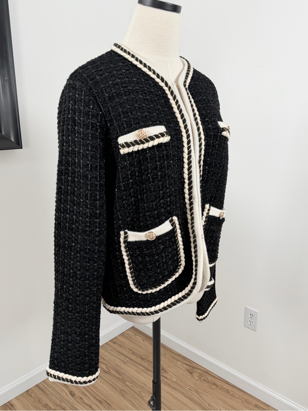 Elie Tahari Koka Wool-Blend Cardigan Size XL - Picture 8 of 16